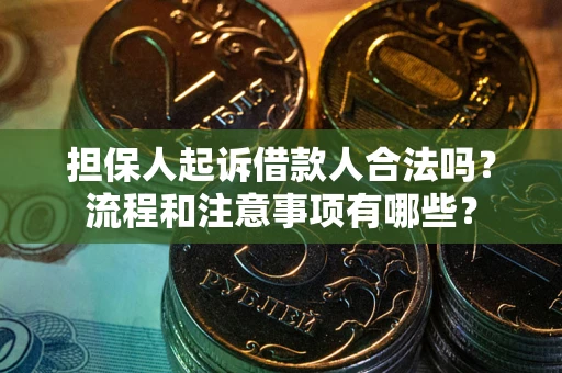 北京担保人起诉借款人合法吗？流程和注意事项有哪些？