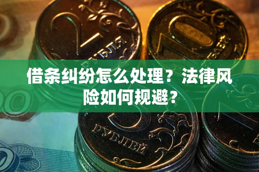北京借条纠纷怎么处理？法律风险如何规避？