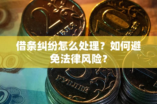 北京借条纠纷怎么处理？如何避免法律风险？